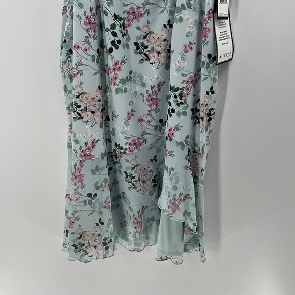 Adrianna Papell Floral Off-Shoulder Midi Dress - Picture 4 of 11